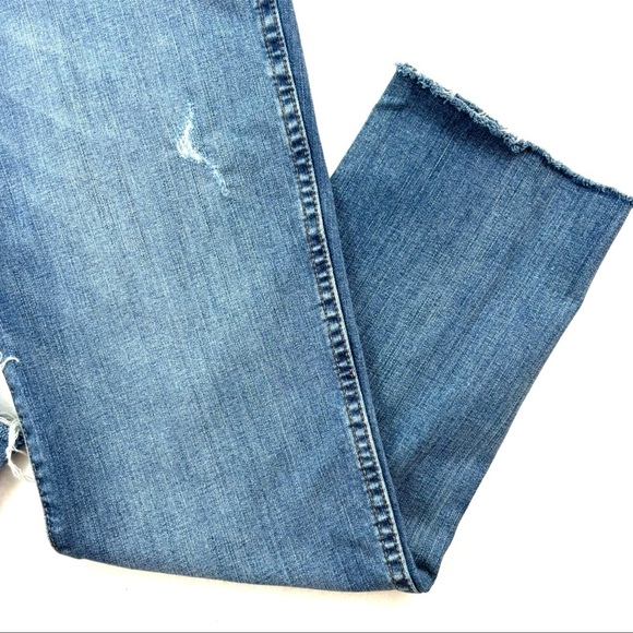 MADEWELL 10” Highrise Skinny Med Wash Faded Distress Stretch Ankle Jeans (27) - Picture 8 of 15